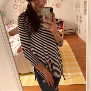 Old Navy Women’s Black & White Striped Tunic
